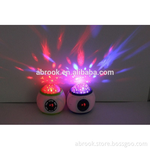 Mini portable led speaker lights support usb flash drive fm radio and EQ function